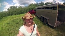 Western riding in Canada's beautiful nature, GoPro HD helmet cam!