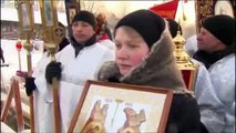 RUSSIA EPIPHANY (Russians dive into icy water to celebrate Orthodox Epiphany)