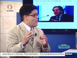 "Insulza se escudó en institucionalidad no tocar tema Venezuela"