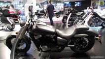 2014 Honda Shadow Black Spirit 750 Walkaround - 2013 EICMA Milan Motorcycle Exibition