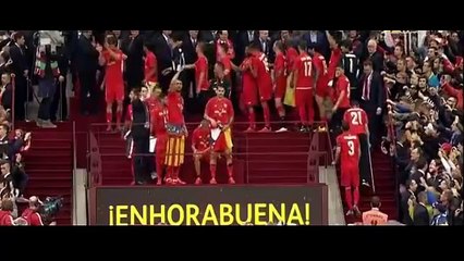 Khoảnh khắc đăng quang của các cầu thủ Sevilla
