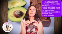 JABON DE AGUACATE (palta) FRESCO , OLIVA Y COCO. Para piel seca, envejecida, psoriasis.