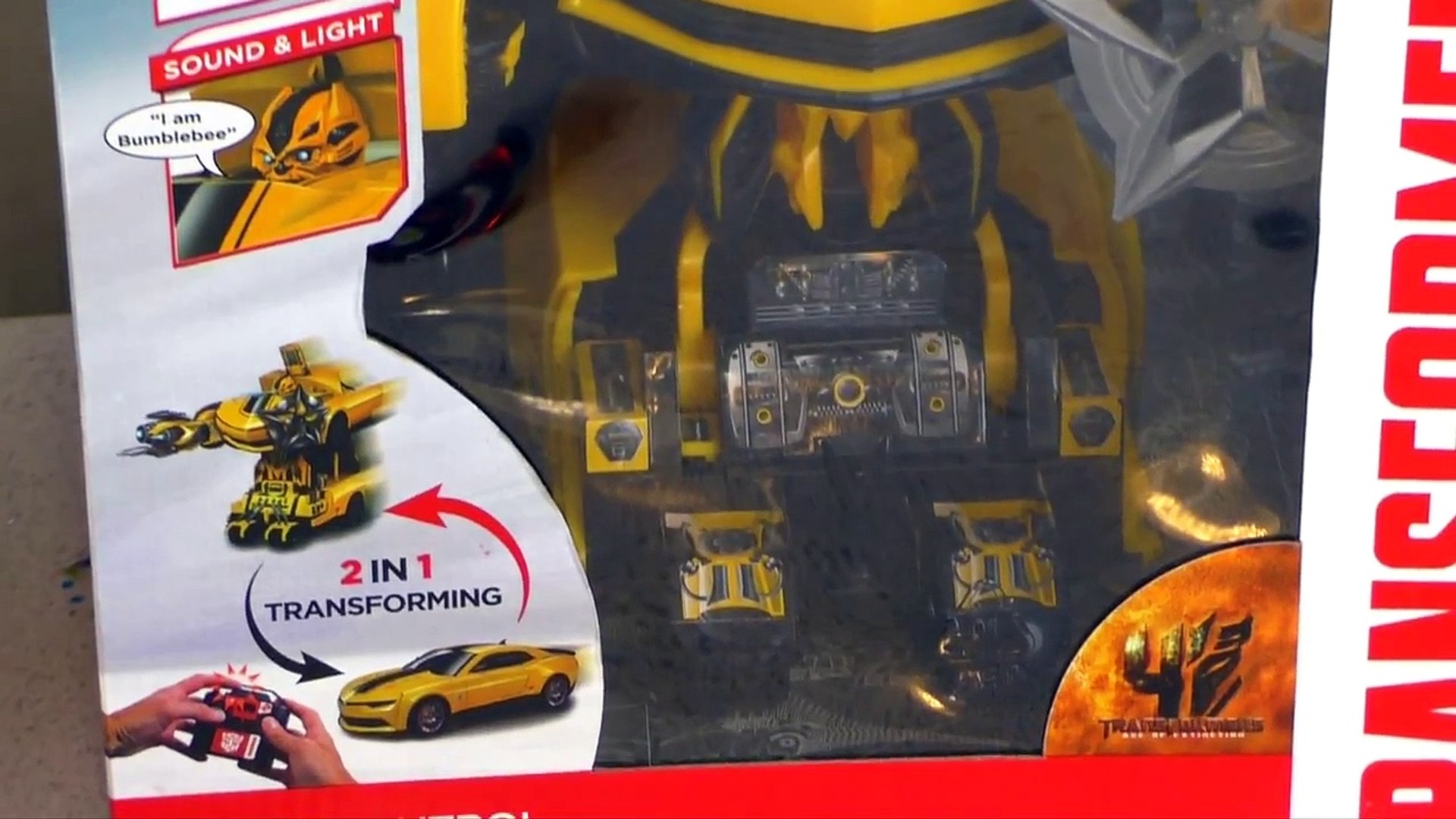 transformers bumblebee flip radio controlled car