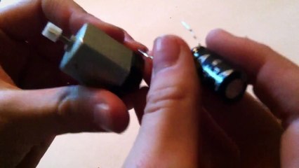 How to put a super capacitor on motor