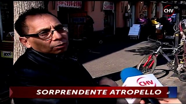 Revelan video de sorprendente atropello de peatón ocurrido en la calle Puente - CHV Noticias