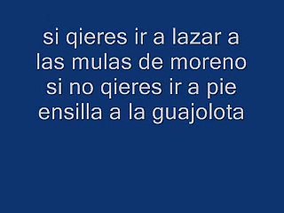 julion alvarez las mulas de moreno (letra)