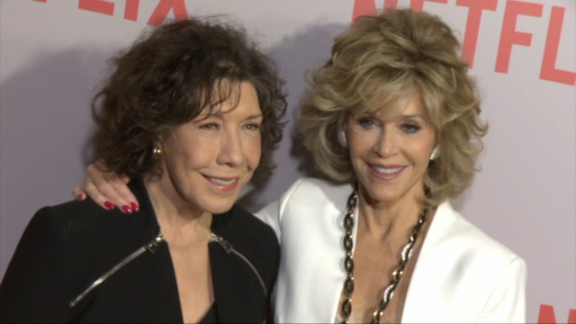 Legends Lily Tomlin and Jane Fonda Pose and Work Together