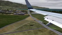 Alaska 738 Landing in Kahului Maui PHOG (PMDG NGX, FSDreamteam) OGG
