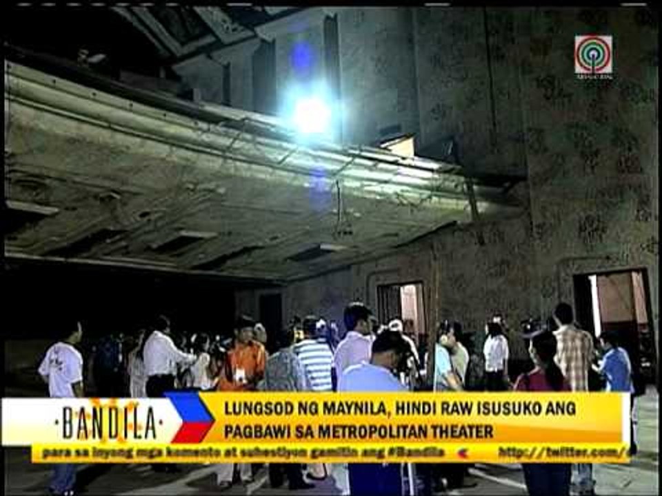 Erap opposes NCCA role on Met Theater restoration