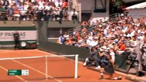 Bagarre à Roland Garros entre spectateurs sur le Court n°7 pendant Fognini-Paire