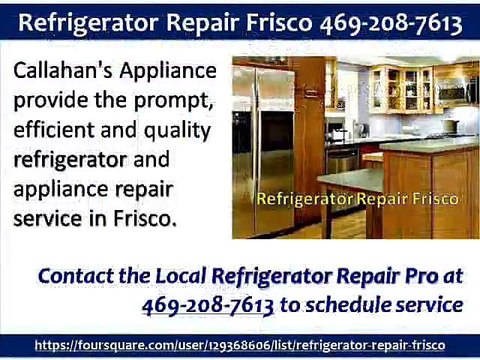 Refrigerator Repair Frisco 469-208-7613