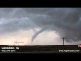 Timelapse Shows Tornado in Canadian Texas