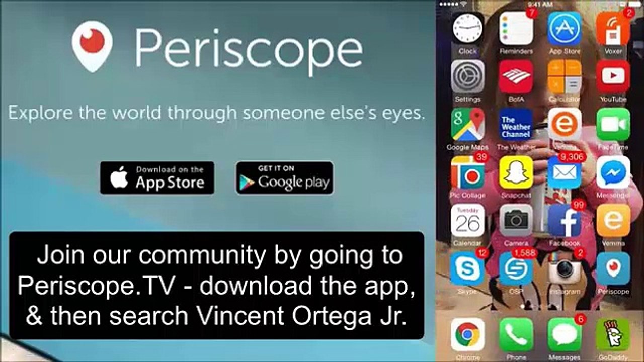 Periscope Android & I phone Demo for Twitter Live