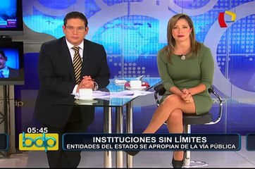 Instituciones sin límites: entidades del Estado se apropian de la vía pública