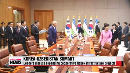 Leaders of Korea, Uzbekistan discuss cooperation in infrastructure, trade, health care