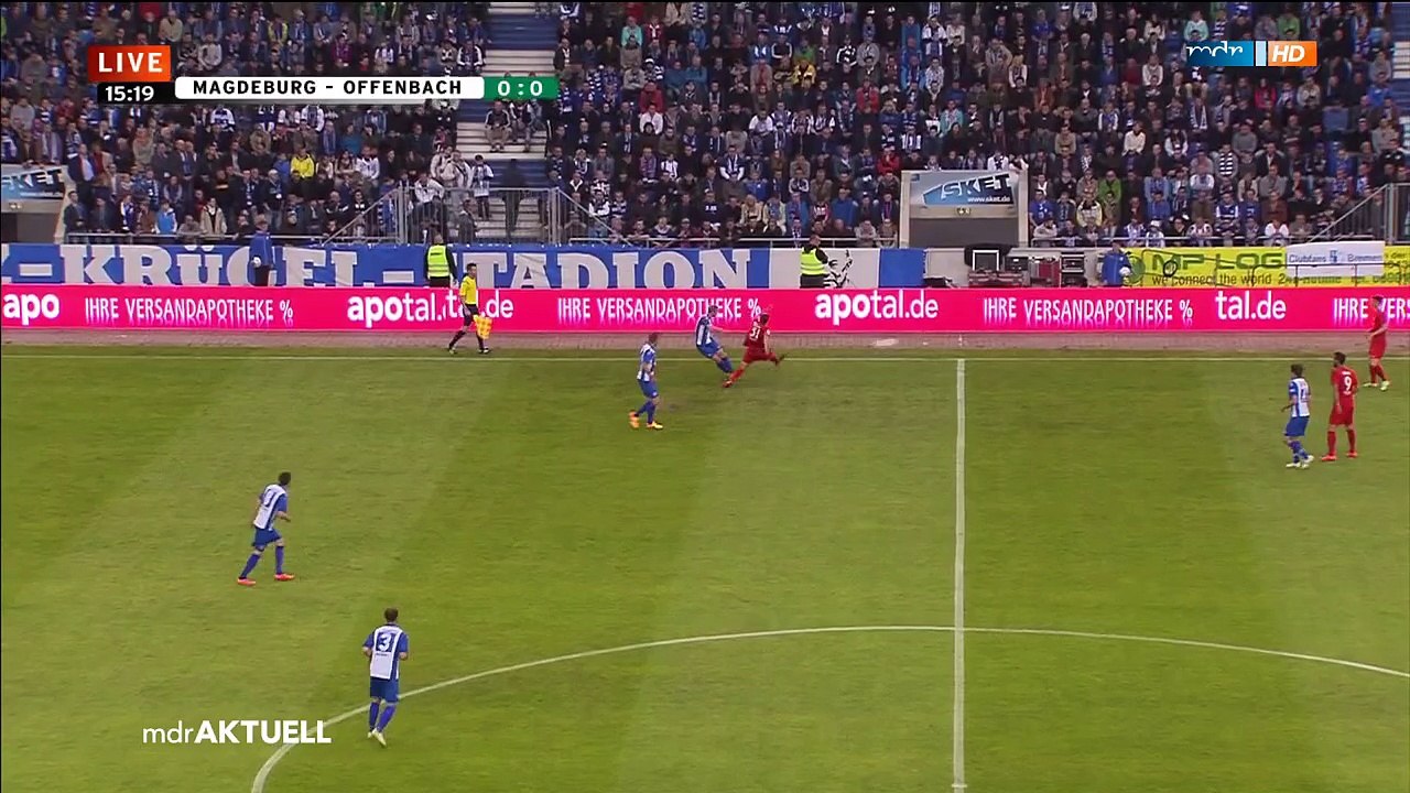 Relegation Hinspiel 3. Bundesliga 2014/15 1. FC Magdeburg - Kickers Offenbach