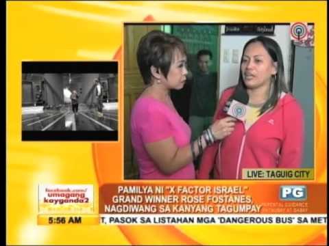 Kin of Pinay 'X Factor Israel' winner rejoice