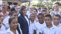 El Salvador gives Queen Letizia of Spain warm welcome
