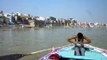 Rowing boat cruise on the Ganges, Varanasi. India.