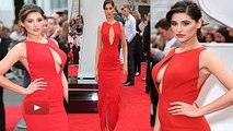 SPY London Premiere - Nargis Fakhri Poses Her Side Boob - The Bollywood