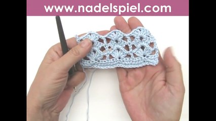 How to Crochet * Super Easy Shell Stitch "Rows of Shells"