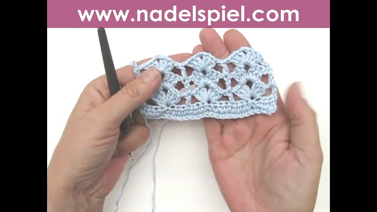 How to Crochet * Super Easy Shell Stitch "Rows of Shells"