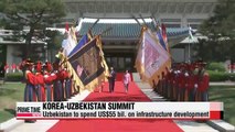 Leaders of Korea, Uzbekistan discuss cooperation in infrastructure, trade, health care