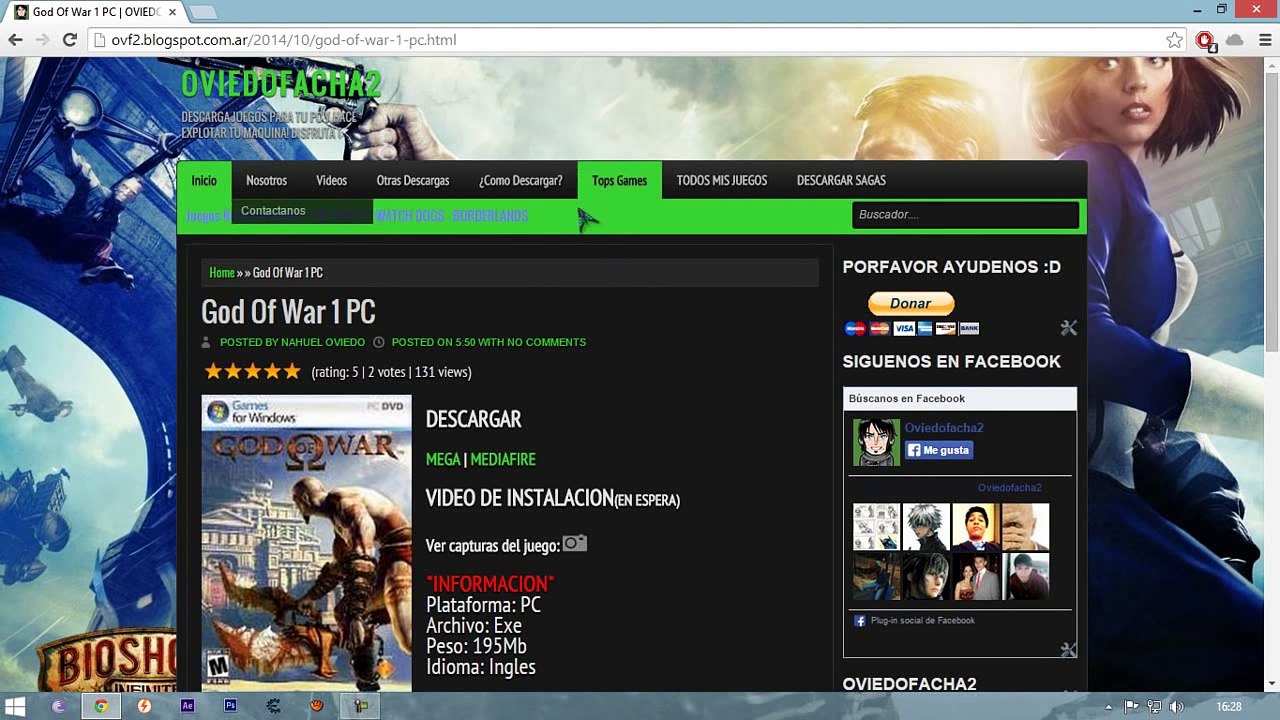 Descargar e Instalar God Of War 1 Para PC