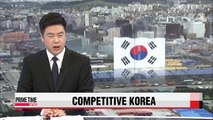 Korea's global competitiveness ranking moves up one spot to 25th in 2015: IMD