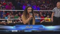 JoJo announcing Paige vs Naomi: 05/28/15