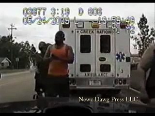 Oklahoma Highway Patrol Trooper fights with EMT