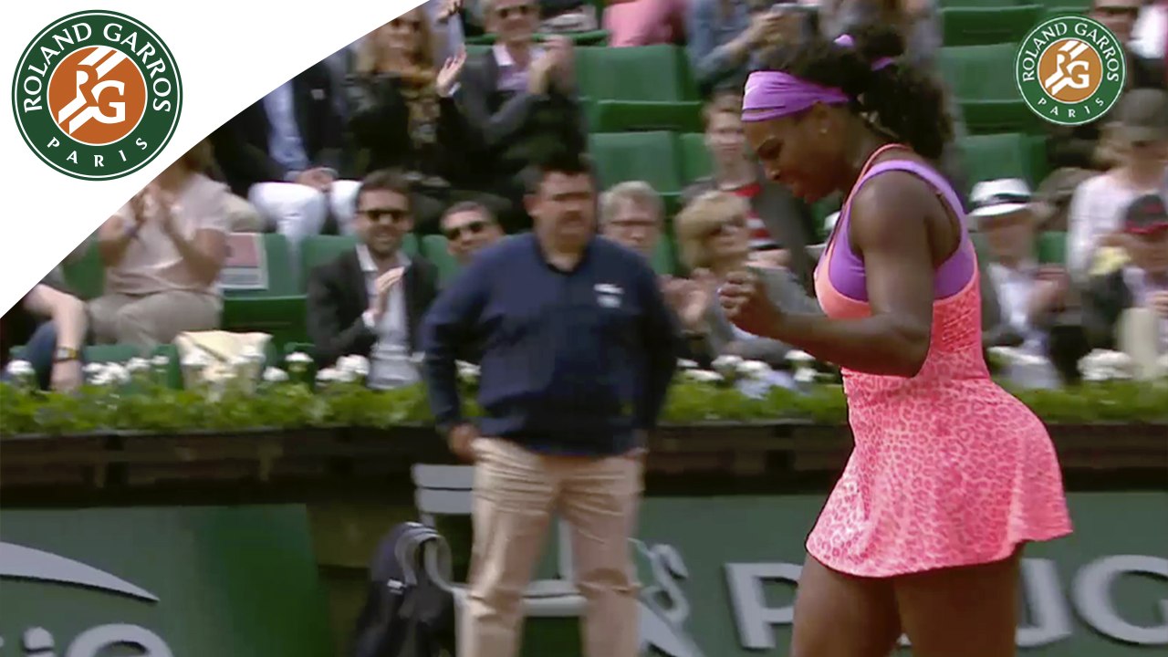 Temps forts S. Williams v. A-L. Friedsam Roland-Garros 2015 / 2e Tour