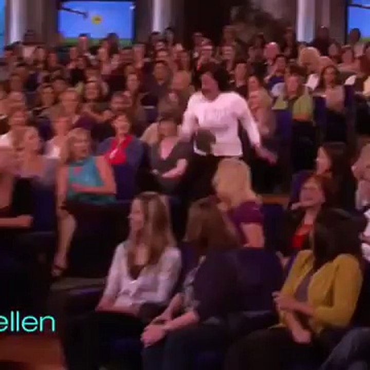Fan runs through wall to see Justin Bieber on Ellen Show Vine