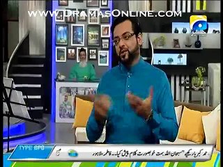 Dr Aamir Liaquat Telling A Miracle of Allah Almighty On A Kid Who Prayed Namaz Regularly