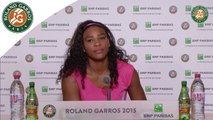 Conférence de presse Serena Williams Roland-Garros 2015 / 2e Tour