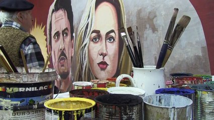 El último pintor de carteleras de cine de Grecia