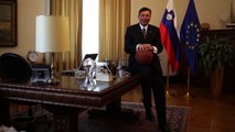 Slovenian President Borut Pahor welcomes EuroBasket 2013 to Slovenia