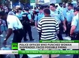 Police officer might be fired after punching woman