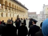 Emil Boc huiduit la Alba Iulia de Ziua Nationala a Romaniei
