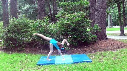 Zoë takes the One handed Cartwheel Challenge