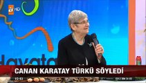 Canan Karatay hoca Zahide Yetiş'in programında 'Fincanın etrafı yeşil' türküsünü söyledi