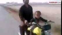 Sosyal medyayı sallayan motorcu çocuk