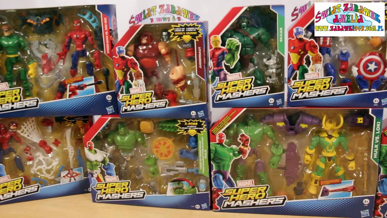 Spider-Man & Doc Ock, Hulk - Super Hero Mashers - Marvel - Hasbro - Świat Zabawek Amelia