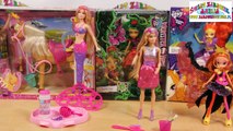 Barbie Kolorowa Stylizacja, Sunset Shimmer i Bąbelkowa Syrenka Barbie - Świat Zabawek Amelia