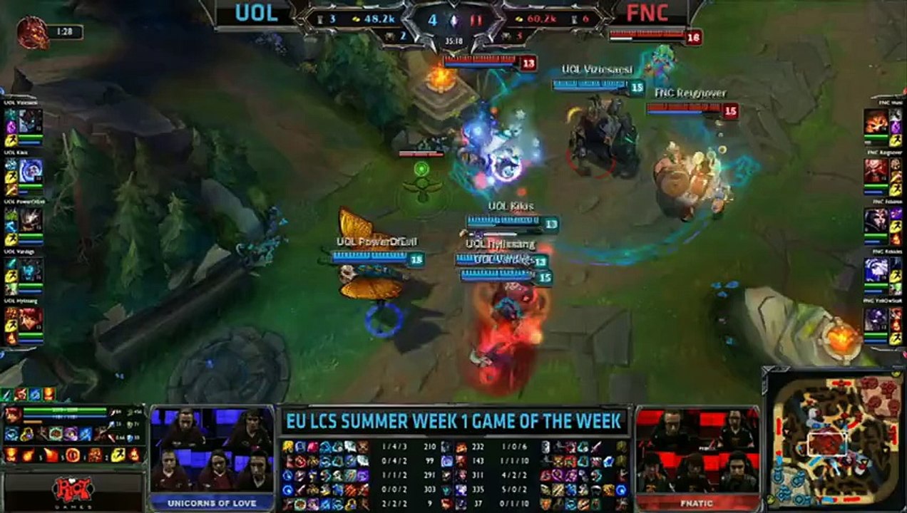 L'ulti gagnant d'Huni vs UOL - Fnatic League of Legends