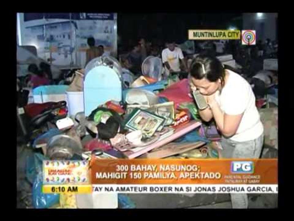 Hundreds homeless in Muntinlupa Christmas fire