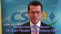 Dr. Karl-Theodor zu Guttenberg gratuliert