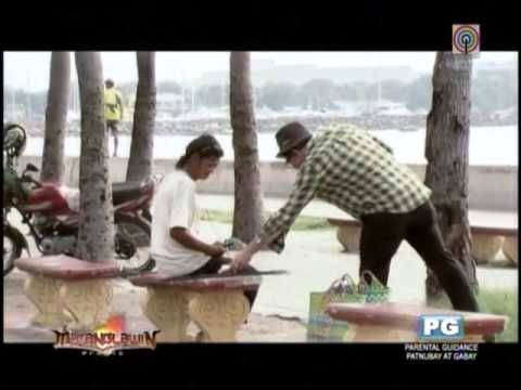 Who is this 'old man' handing out food, drinks