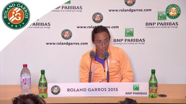 Press conference Francesca Schiavone 2015 French Open / R64