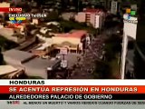 Honduras Golpe De Estado Manifestante da su testimonio sobre represión en Honduras